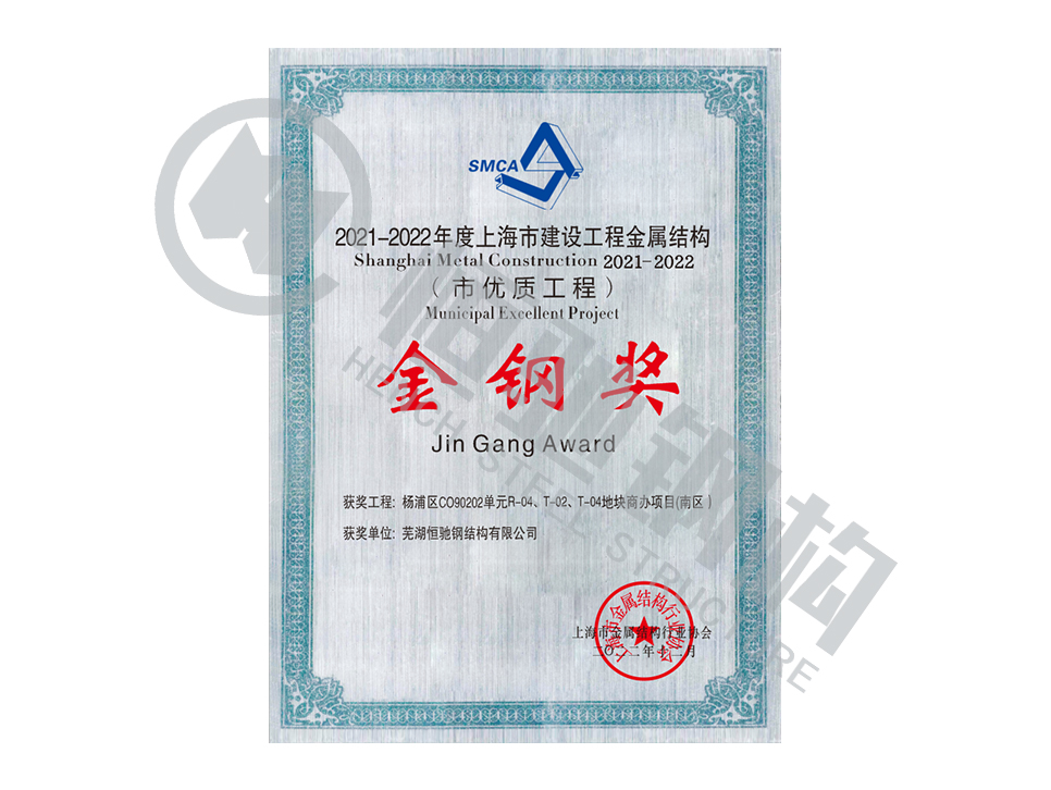 杨浦区CO90202单元R-04、T-02、T-04地块商办项目荣誉证书